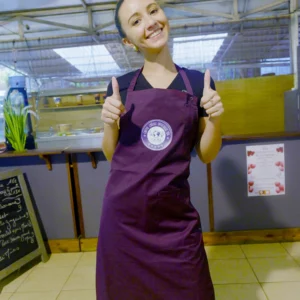 Tablier Violet – Cheffe Créole Officielle 974 (féminin)