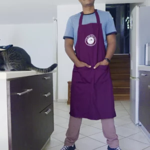 Tablier Violet – Chef Créole Officiel 974 (masculin)